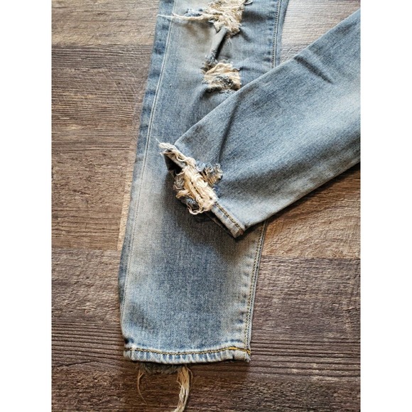 R13 Jeans Boy Skinny In Cromwell Sz 24 Distressed Made In Italy (N - Picture 6 of 11